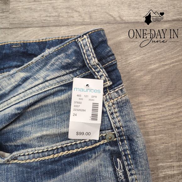 Silver Jeans Co Plus Size Suki Capri Jeans Size 24 - Picture 2 of 6